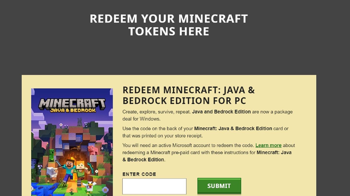 How to get and use Minecraft gift cards
