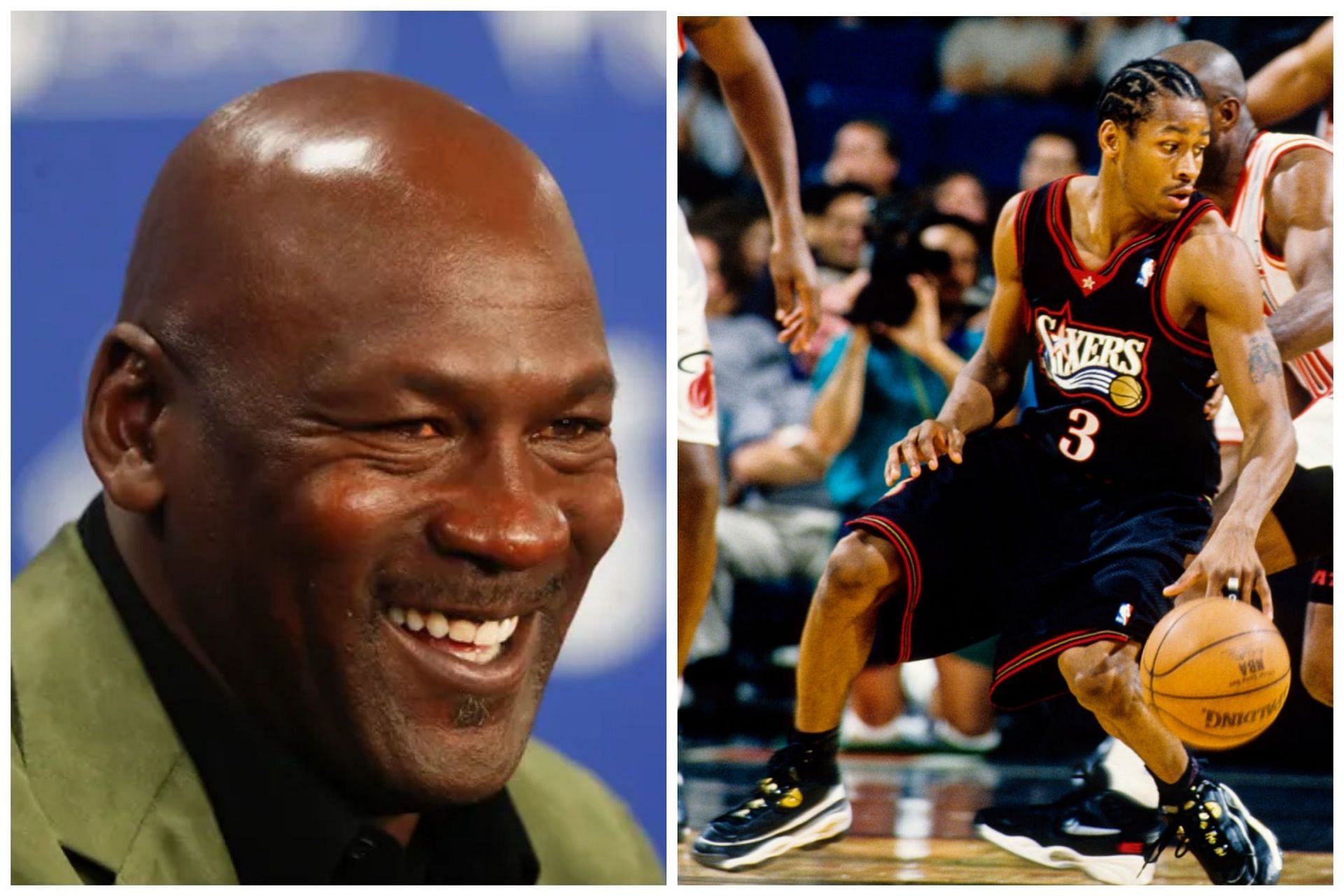 NBA legends Michael Jordan (left) and Allen Iverson (right) had impressive debuts at Madison Square Garden in New York