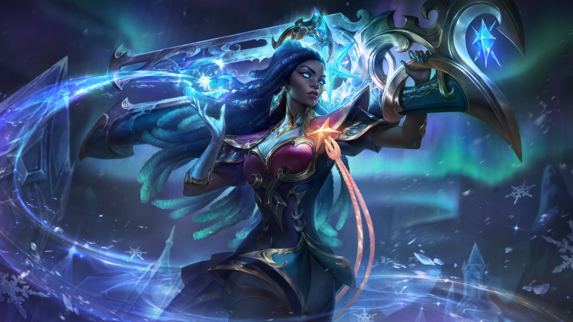 Winterblessed 2023 Senna splash art (Image via Riot Games)