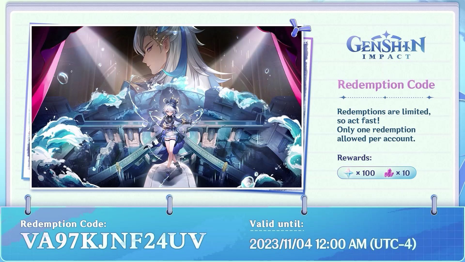 Genshin Impact 4.2 livestream redeem codes and redemption guide