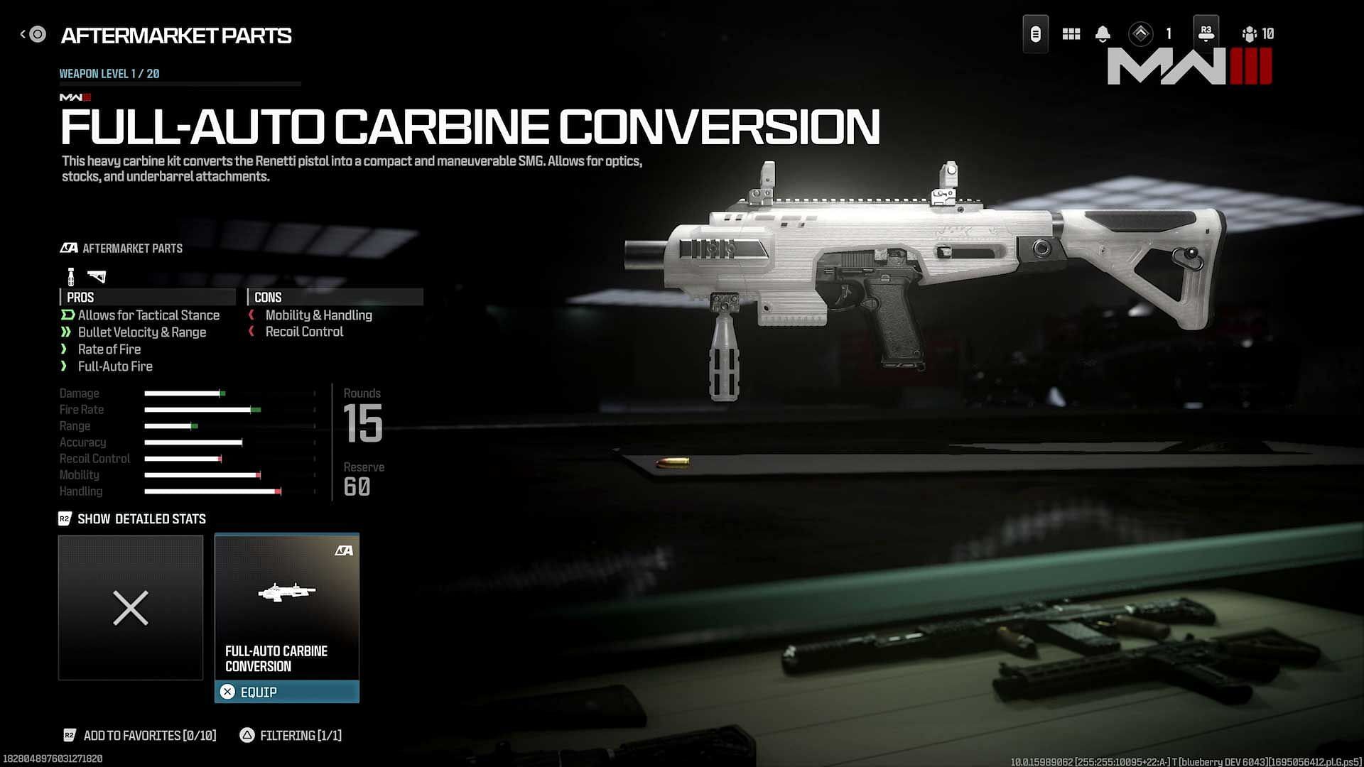 Jak Ferocity Carbine Kit Aftermarket Part (Image via Activision)