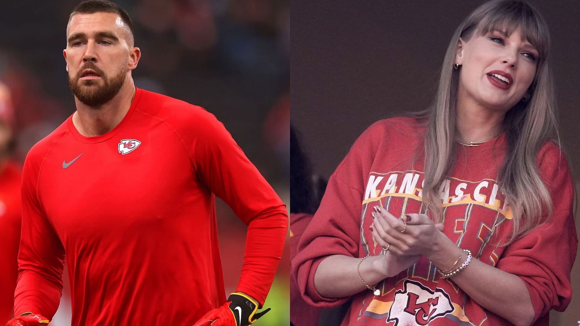 All-Pro tight end Travis Kelce and multi-awarded musician Taylor Swift