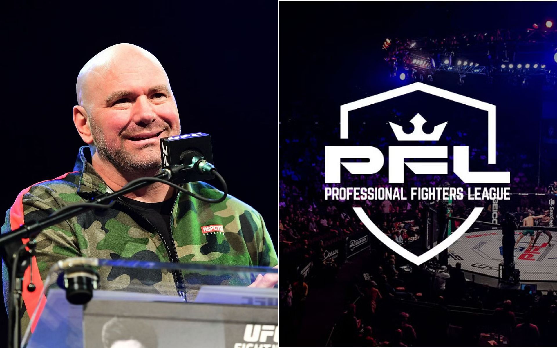 UFC CEO Dana White (left) and [Image Courtesy: PFL official website]