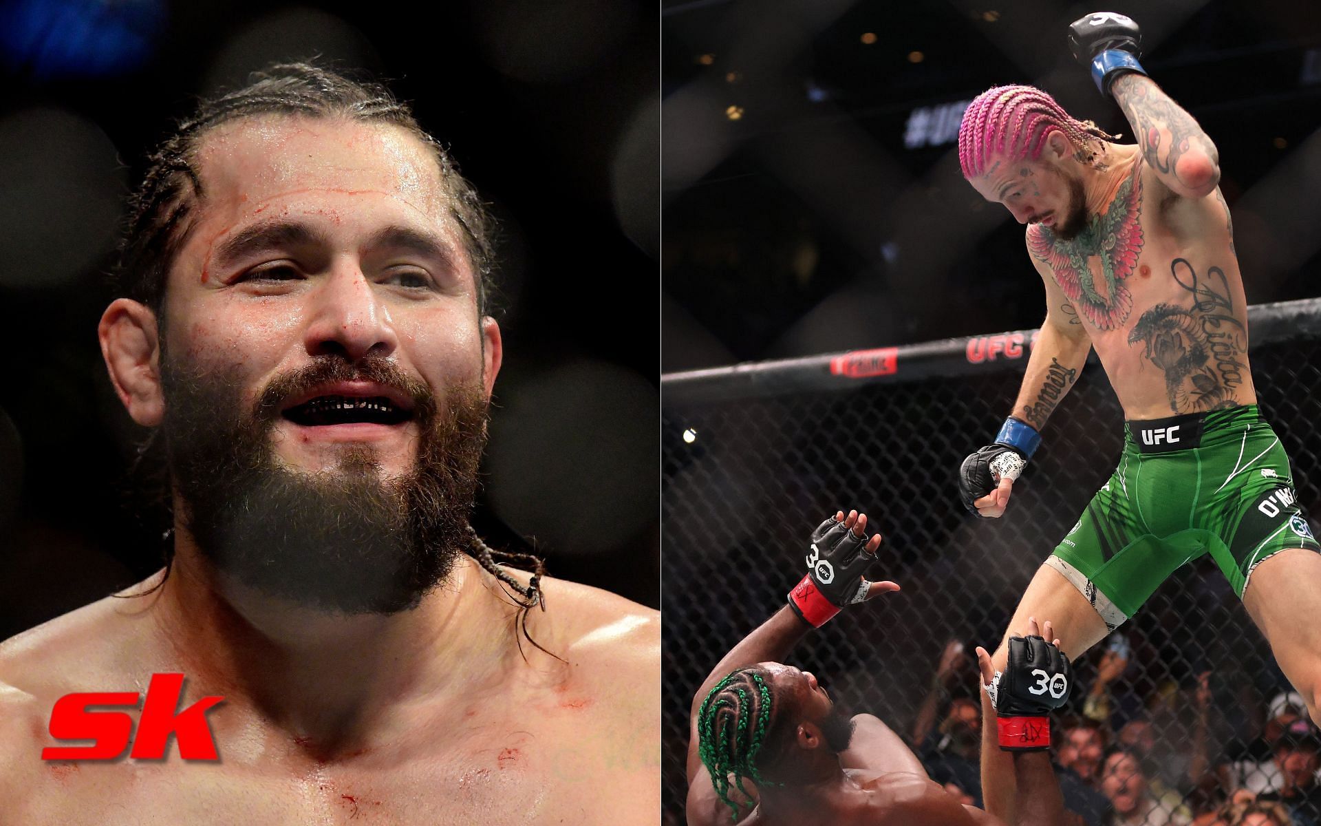 Jorge Masvidal (left - via Getty), Sean O