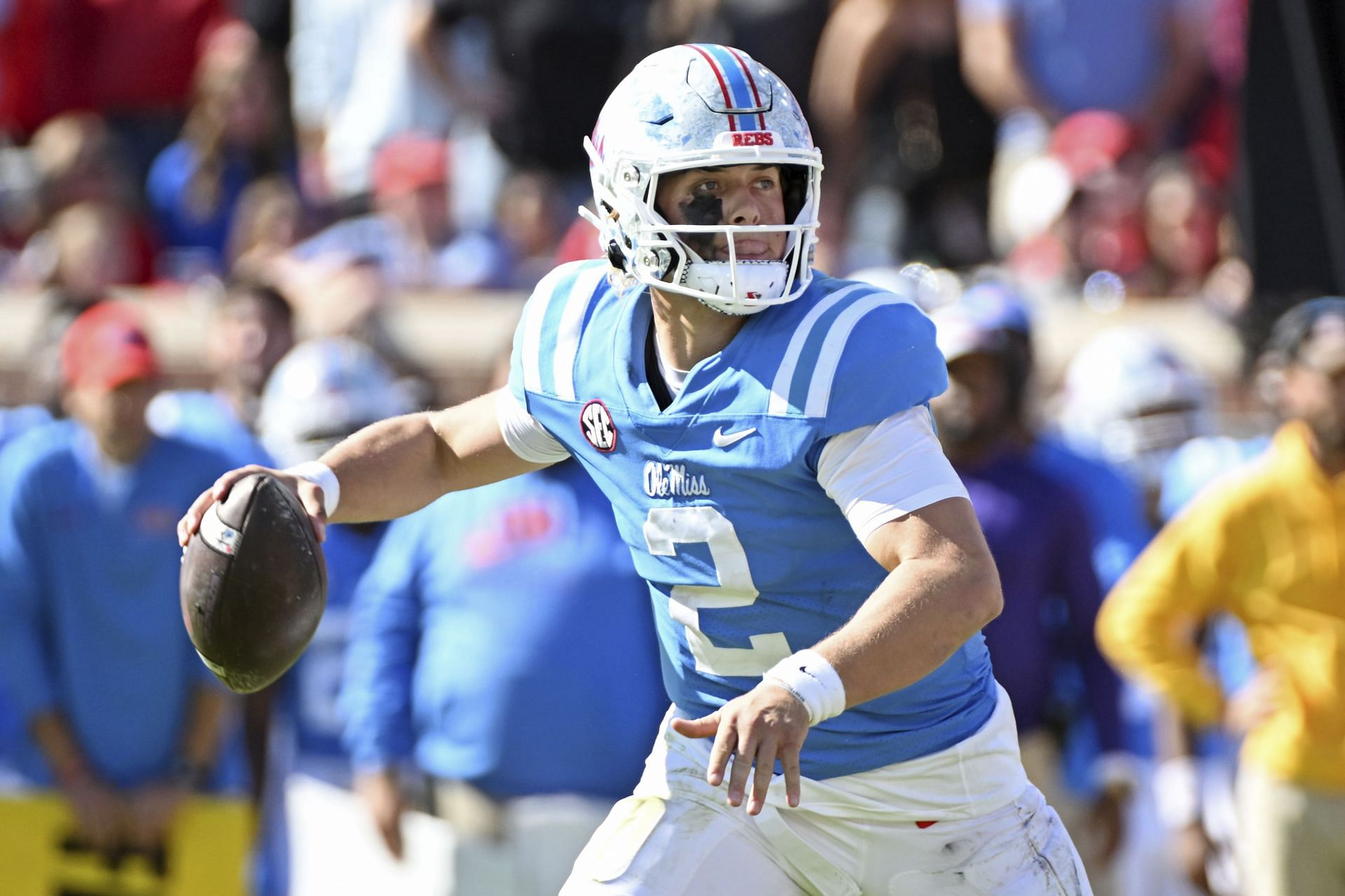 Jaxson Dart Injury Update: What Happened To Ole Miss QB During Game Vs ...