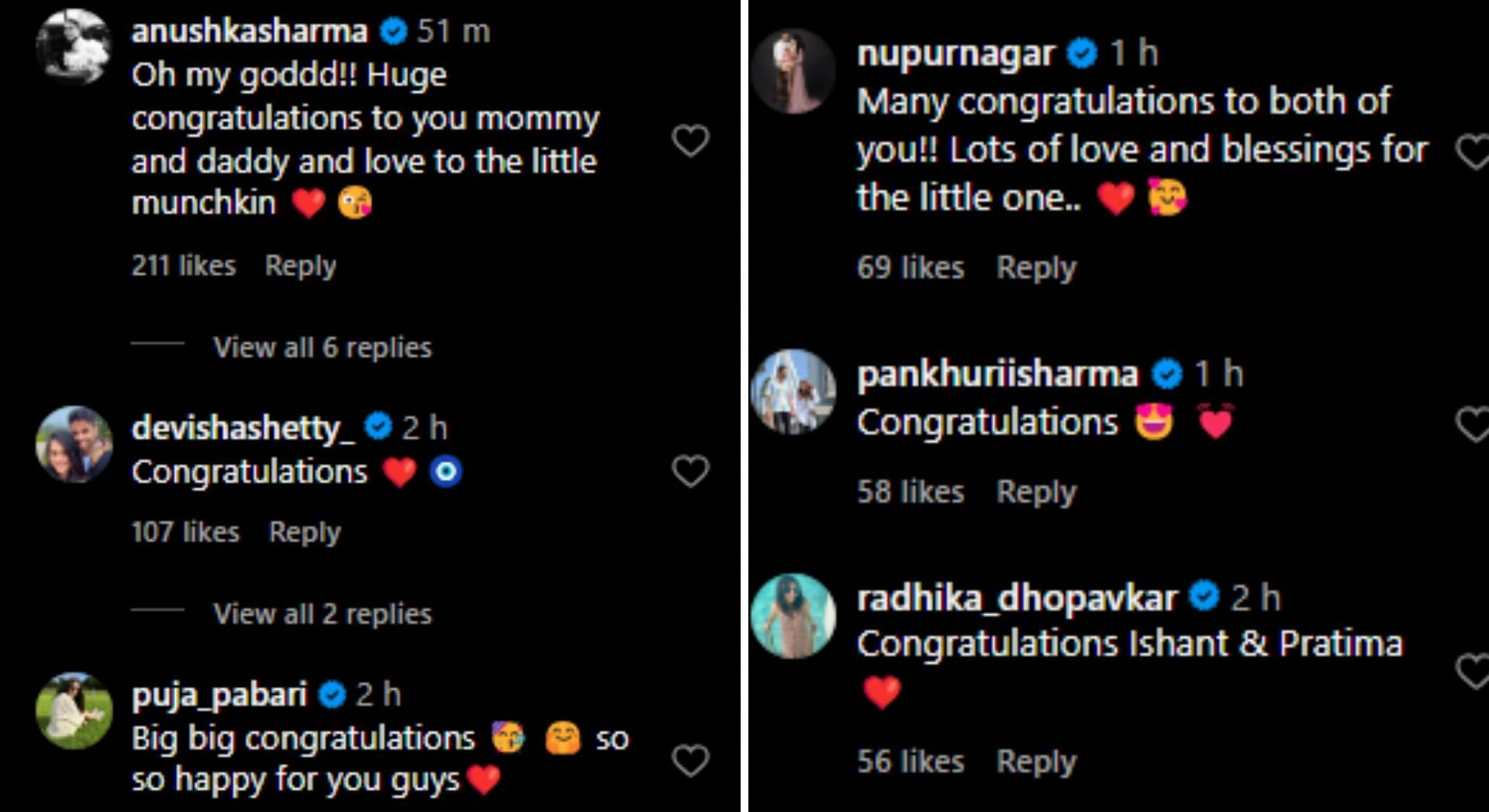 Here are some of the reactions to Ishant Sharma&#039;s newborn.