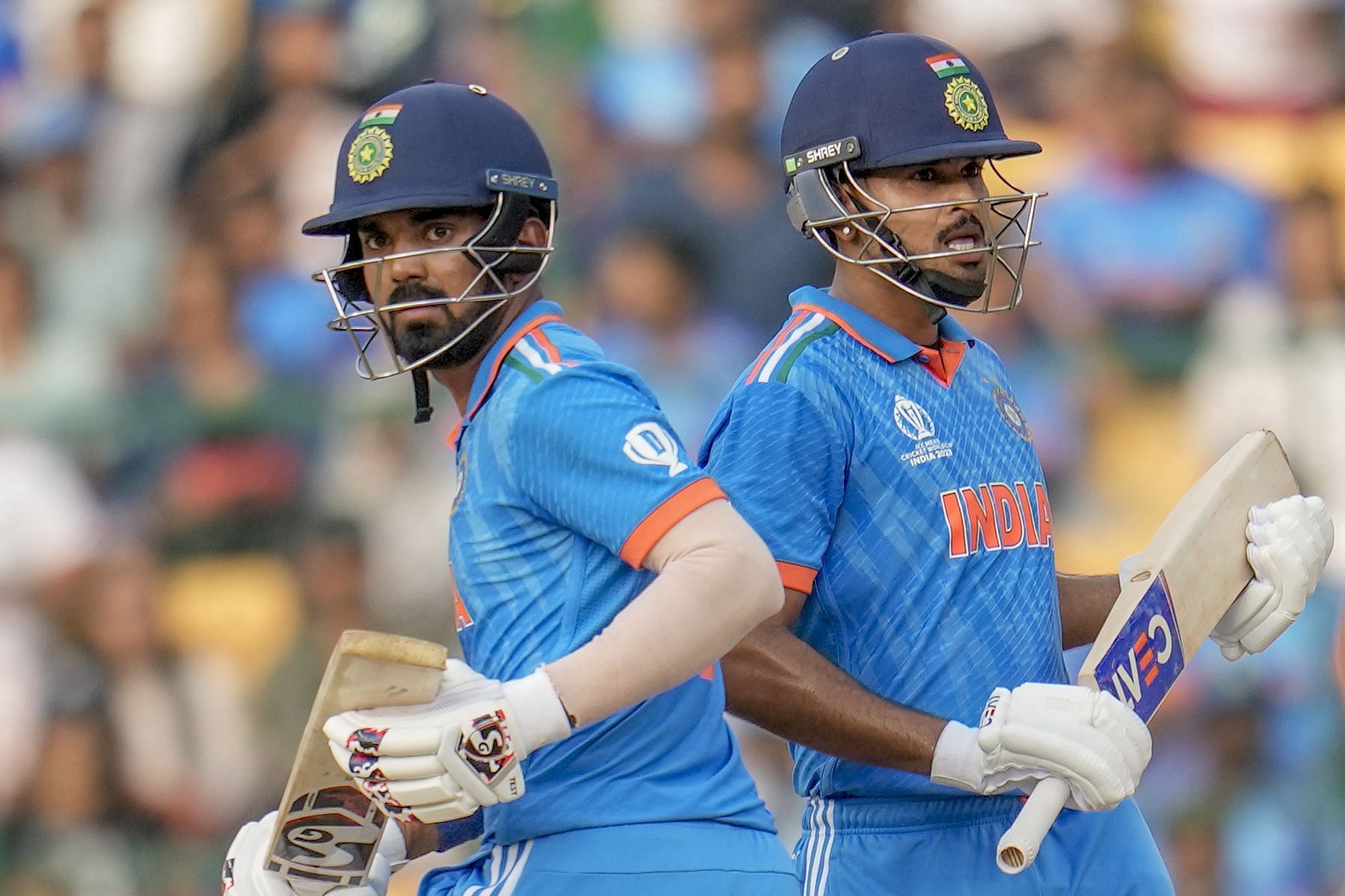 KL Rahul and Shreyas Iyer strung together a 208-run fourth-wicket partnership in just 21.1 overs. [P/C: AP]