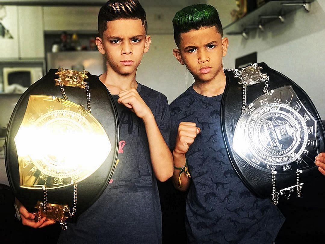 Alex Pereira&rsquo;s two kids, Source:- Instagram , @alexpoatanpereira