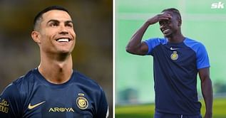 Cristiano Ronaldo filmed in celebratory mood as he leads Sadio Mane tribute at Al-Nassr with teammates after ex-Liverpool man’s incredible achievement