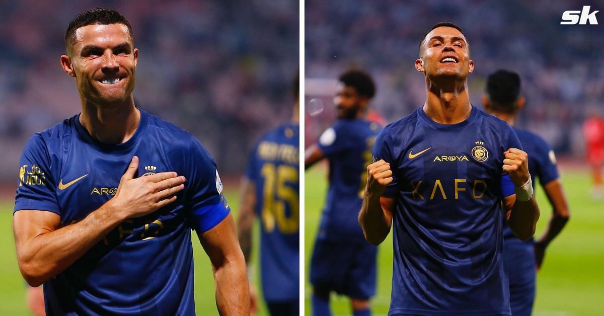 Cristiano Ronaldo reacts after Al-Nassr