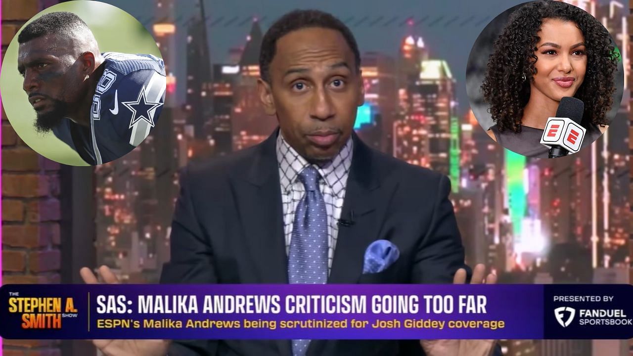 Stephen A. Smith defends ESPN colleague Malika Andrews from Dez Bryant