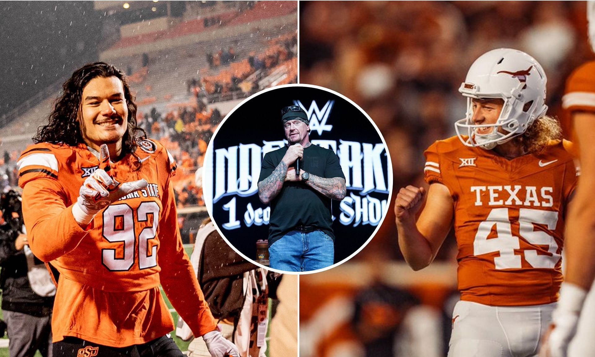 Oklahoma State Cowboys vs Texas Longhorns and WWE star The Undertaker