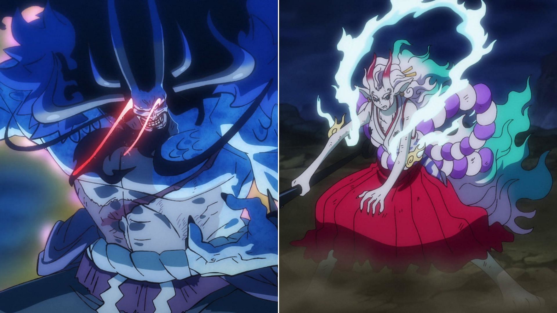 Kaido vs Yamato as seen in One Piece (Image via Toei Animation, One Piece)