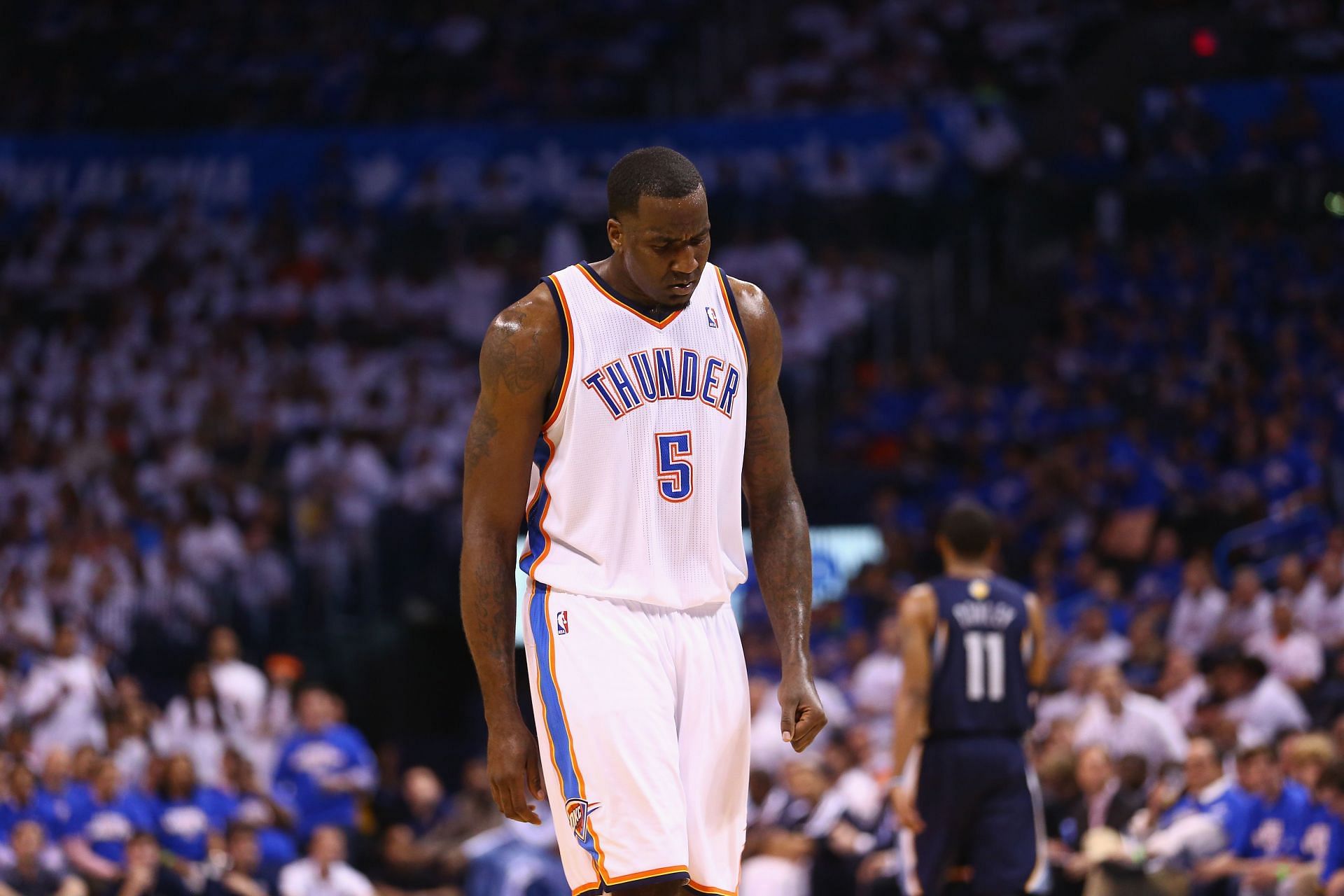 Kendrick Perkins of the Oklahoma City Thunder