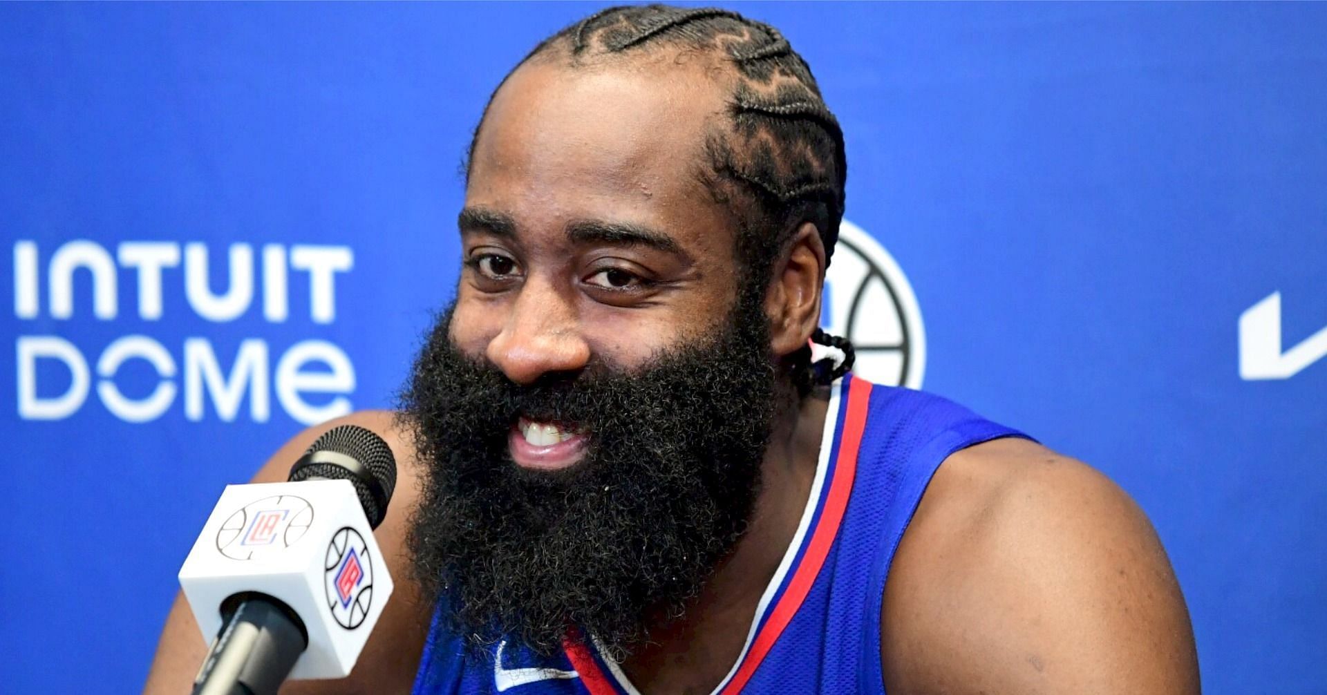 Newly acquired LA Clippers star guard James Harden
