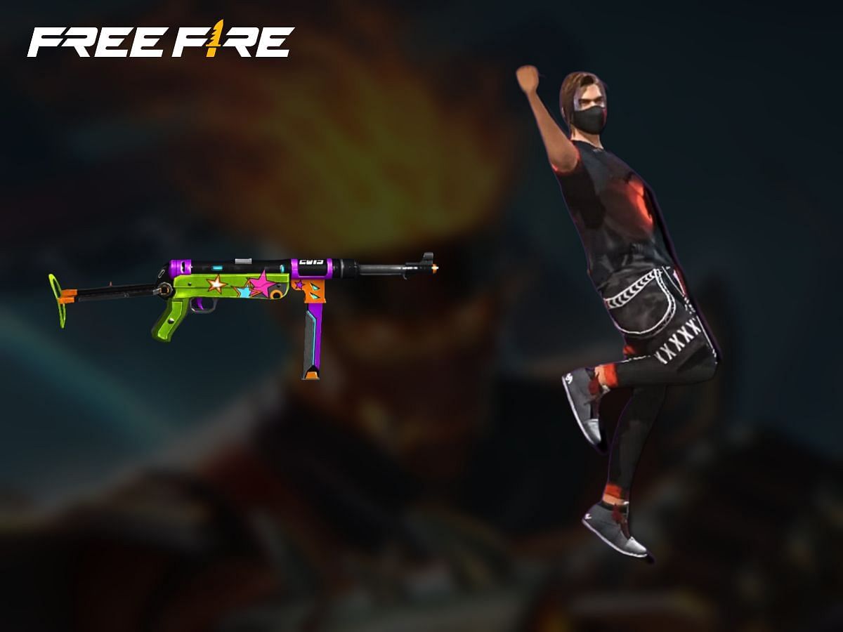 Here are the Free Fire redeem codes for free gun skins and emotes (Image via Sportskeeda)