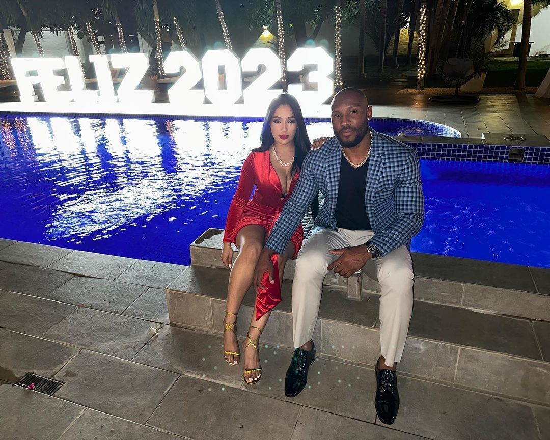 Starling Marte with Fianc&eacute;e Elianny Santana. Source: Starling Marte&rsquo;s official Instagram handle @marte06