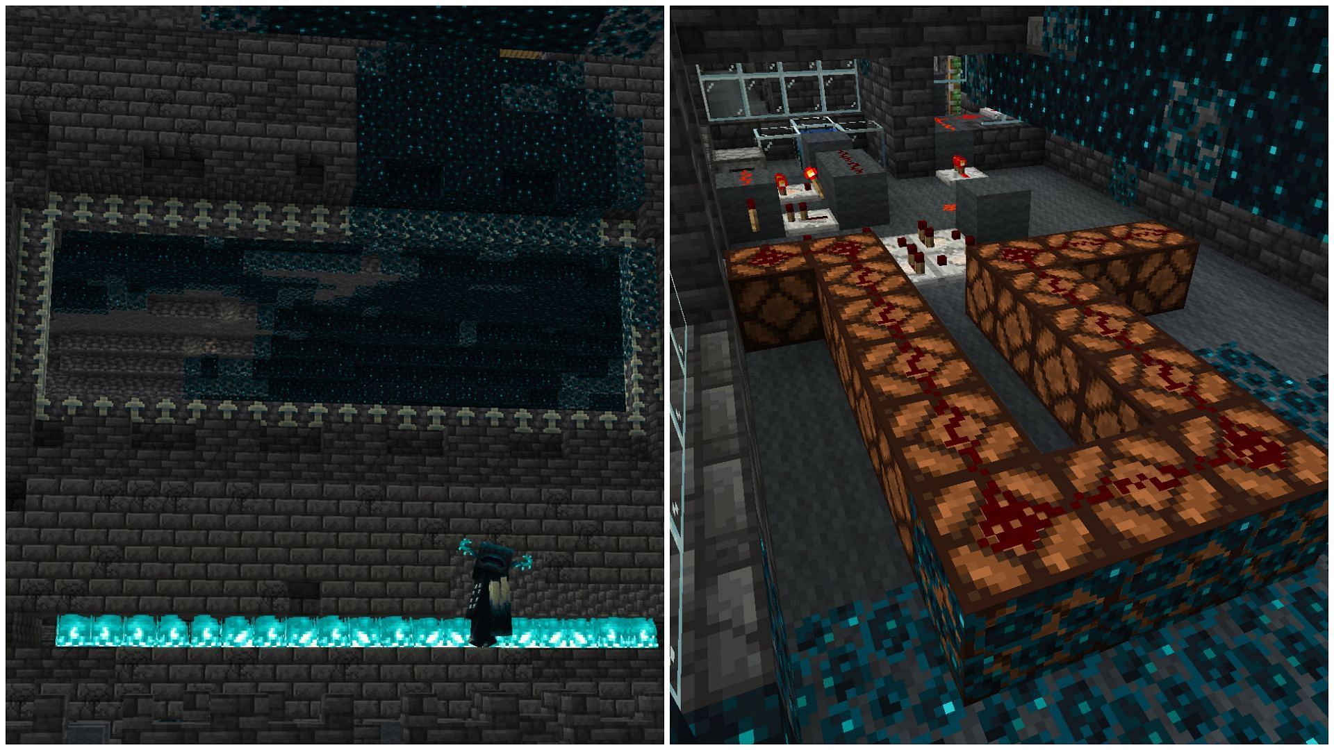 Ancient city has a secret redstone room in Minecraft (Image via Mojang) 