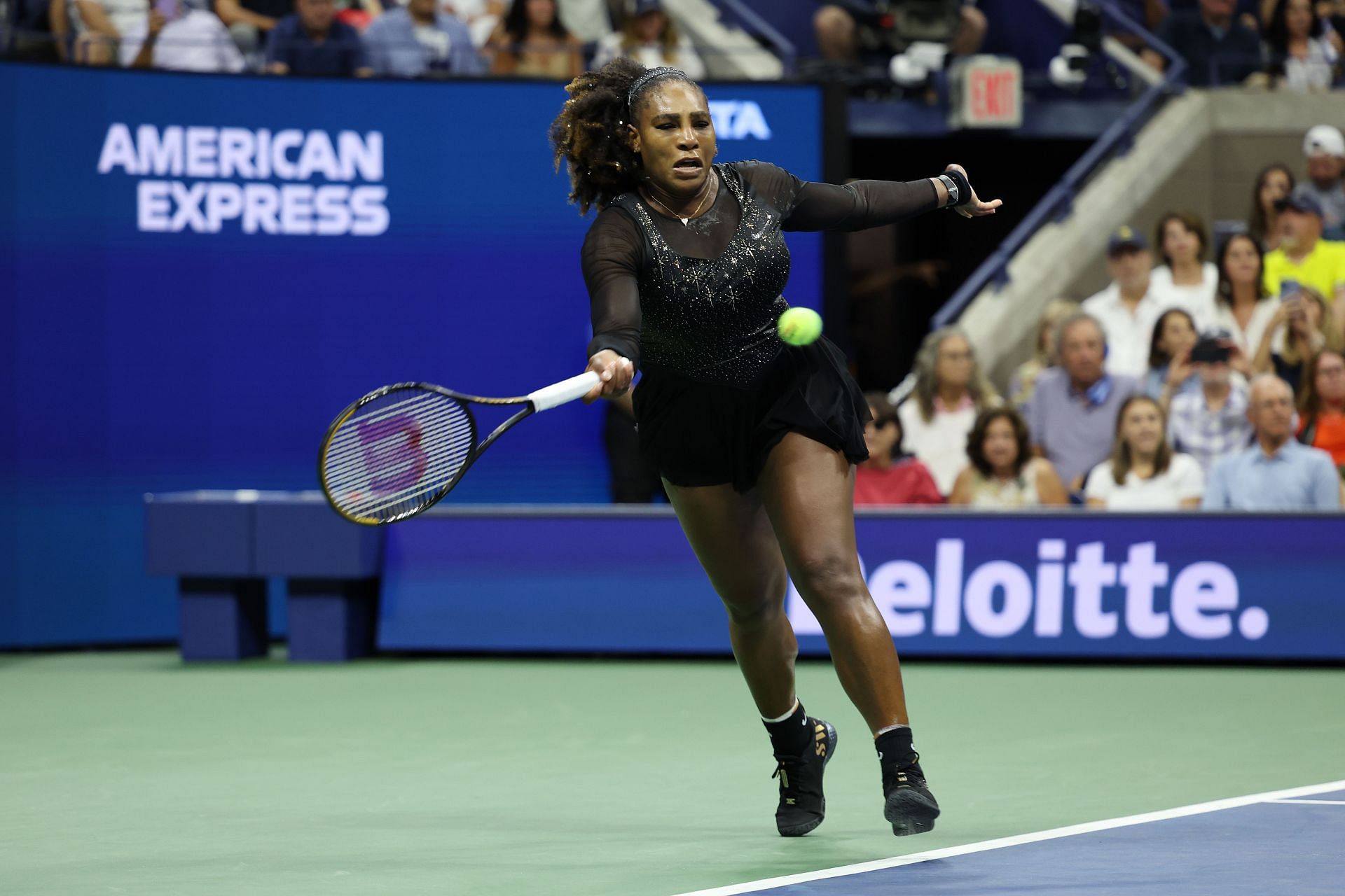 Serena Williams in action at US Open 2022