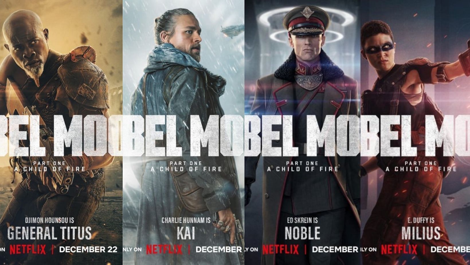 Rebel Moon Part One: A Child of Fire: First character posters from