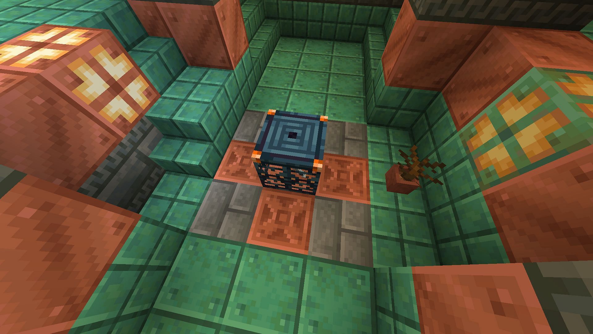 Silverfish will spawn from trial spawners surrounded by stone brick blocks (Image via Mojang)