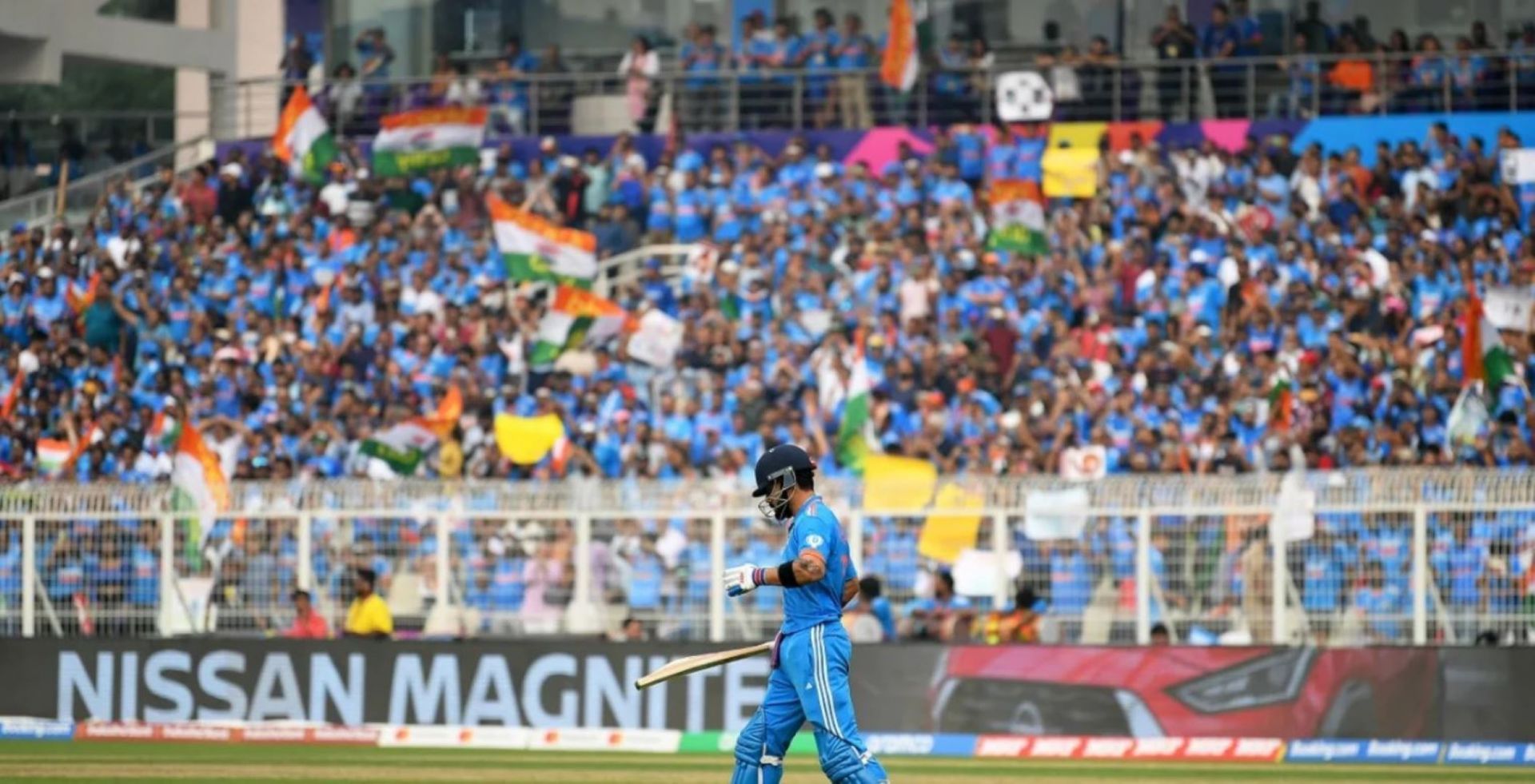Kohli walked in at the fall of skipper Rohit Sharma