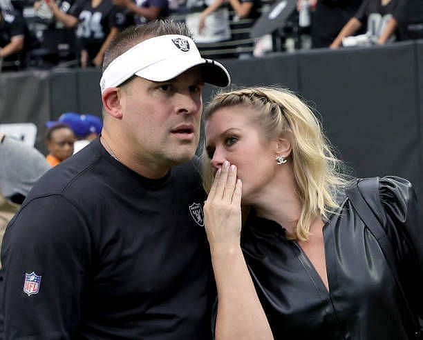 Josh McDaniels with his wife