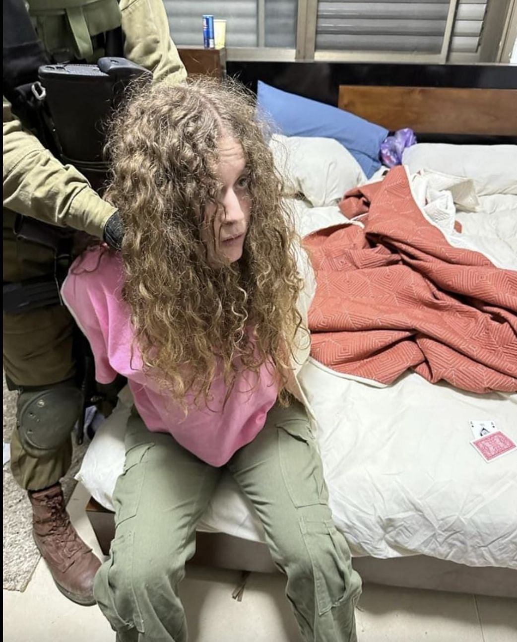 Social media users react as Palestinian activist, Ahed Tamimi gets arrested a week after her viral Hitler post on Instagram: Details revealed. (Image via Itamar Ben-Gvir/ Facebook)