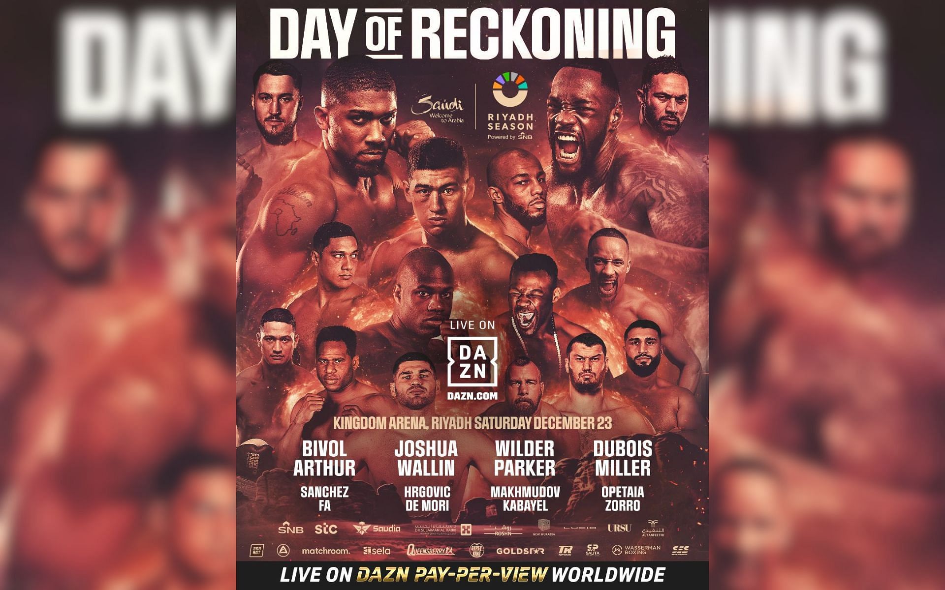 Day of Reckoning poster [Photo credit: @EddieHearn - X]