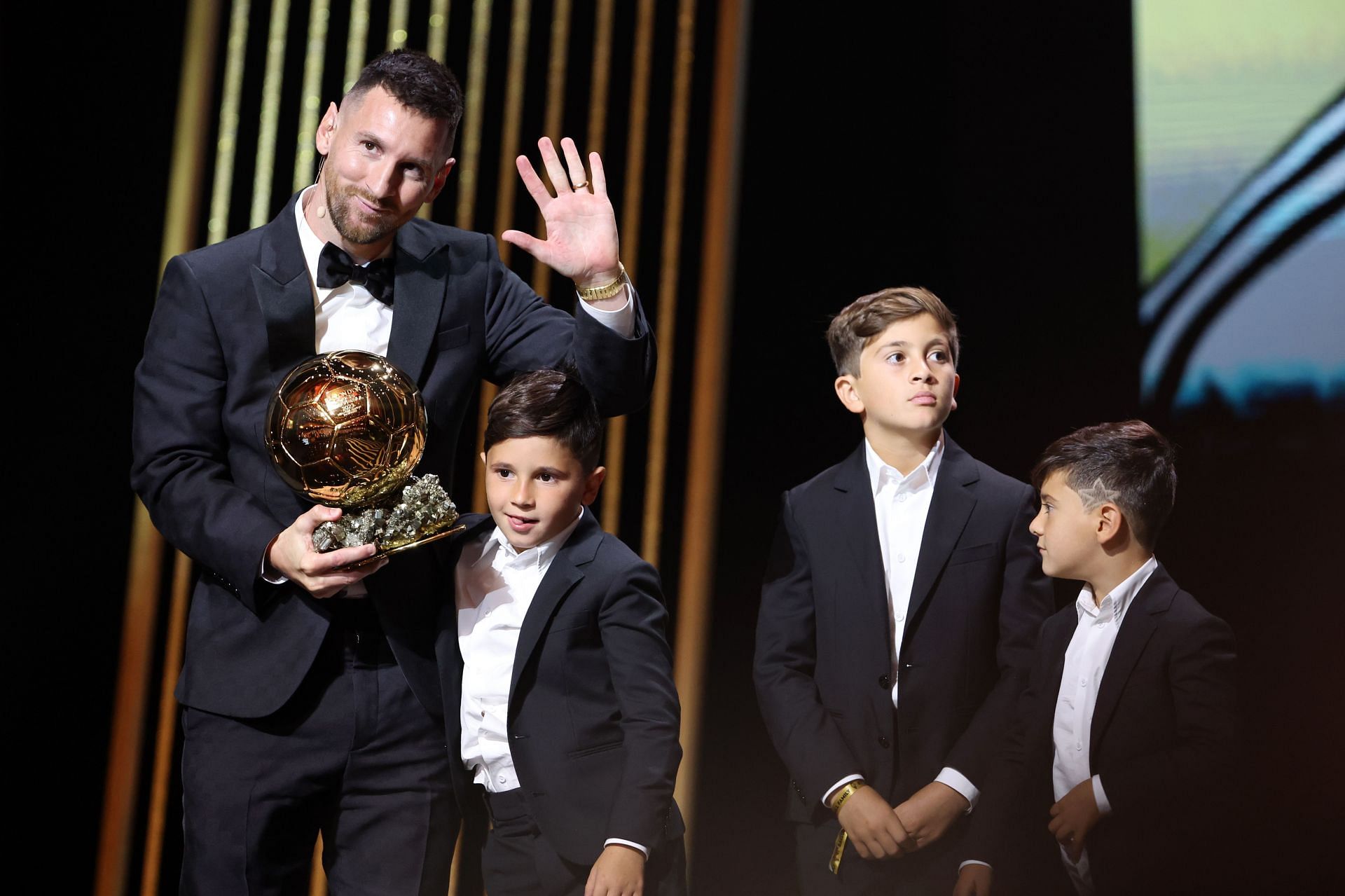 Lionel Messi at the 67th Ballon d&#039;Or ceremony (via Getty Images)
