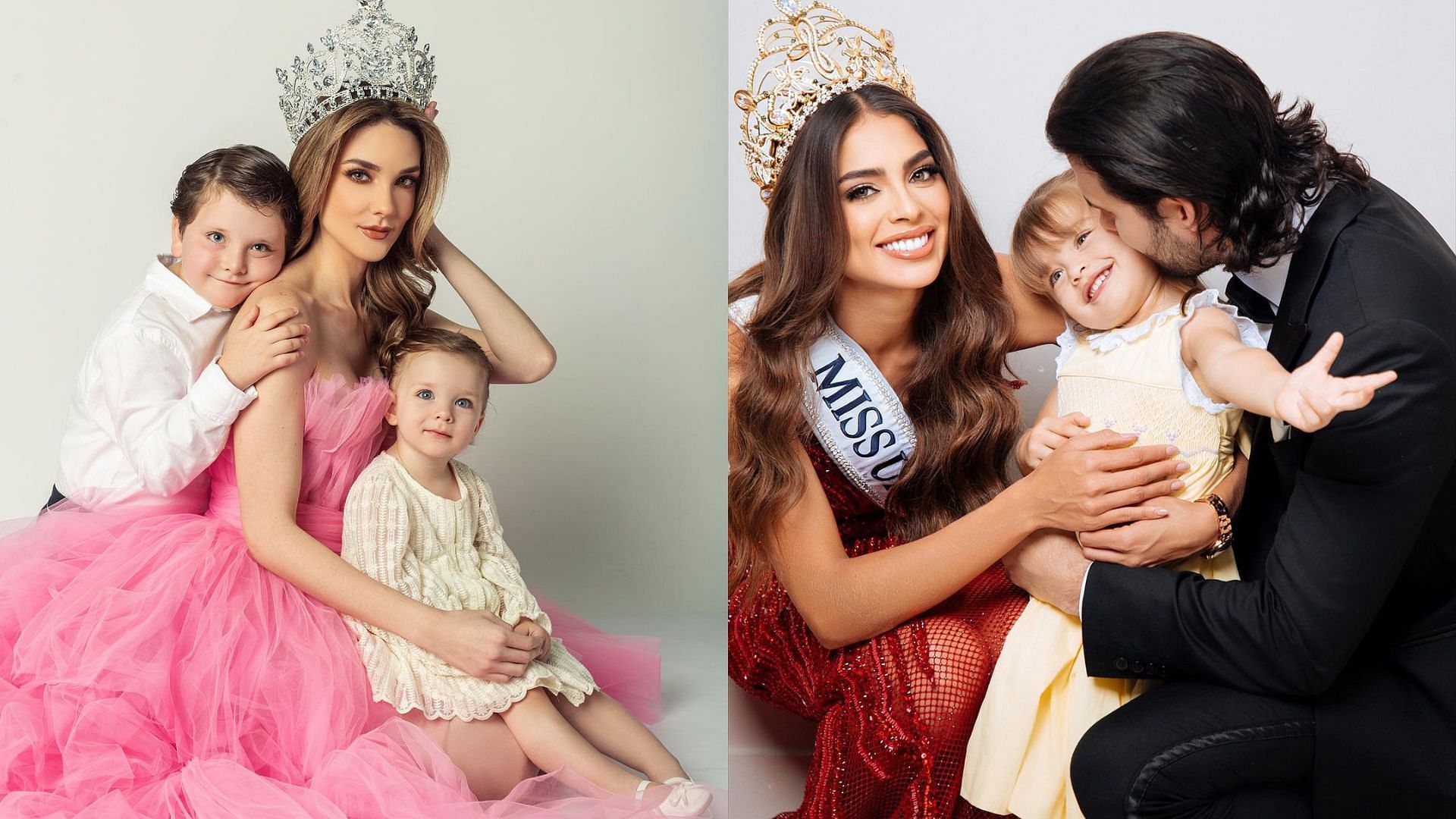Miss Guatemala and Miss Colombia go down in history. (Images via Instagram/@michellecohnb and @camiavellam)