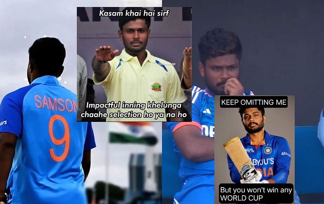 "Retire & play for USA, Netherlands or Ireland & face India as captain in World Cup 2027" - Fans react as Sanju Samson gets ignored for Australia T20s