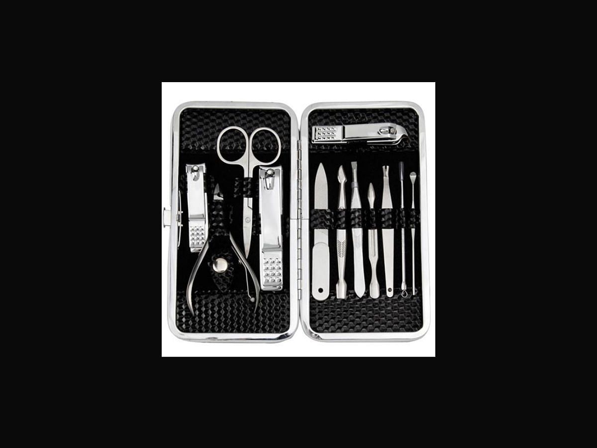 Baojiajun Manicure Set, 15 In 1 Stainless Steel Manicure Kit,Professional  Pedicure Set Grooming Kit, Nail