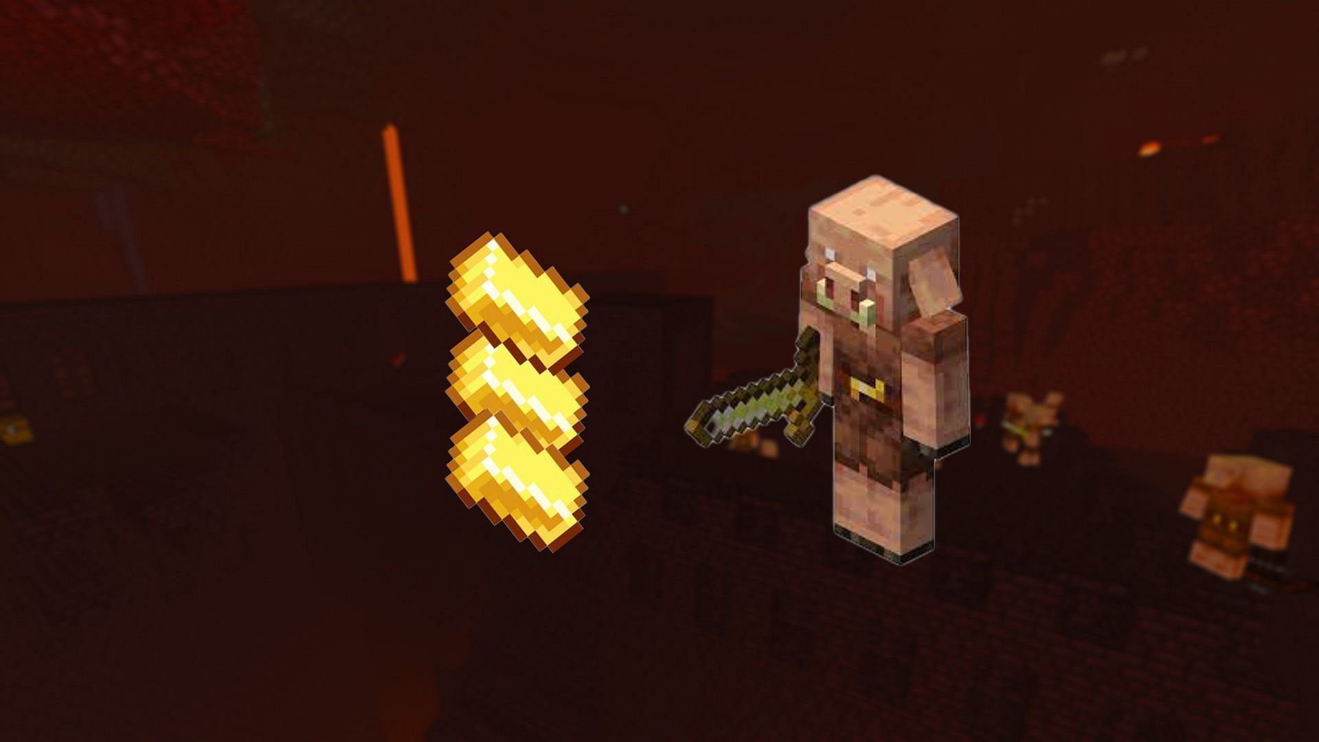 Barter with Piglins to get a Fire Charge (Image via Mojang)