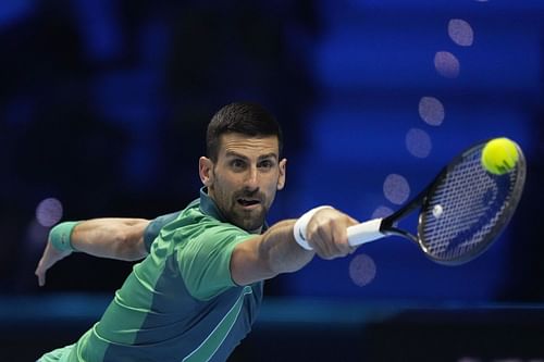 Novak Djokovic at the 2023 ATP Finals.