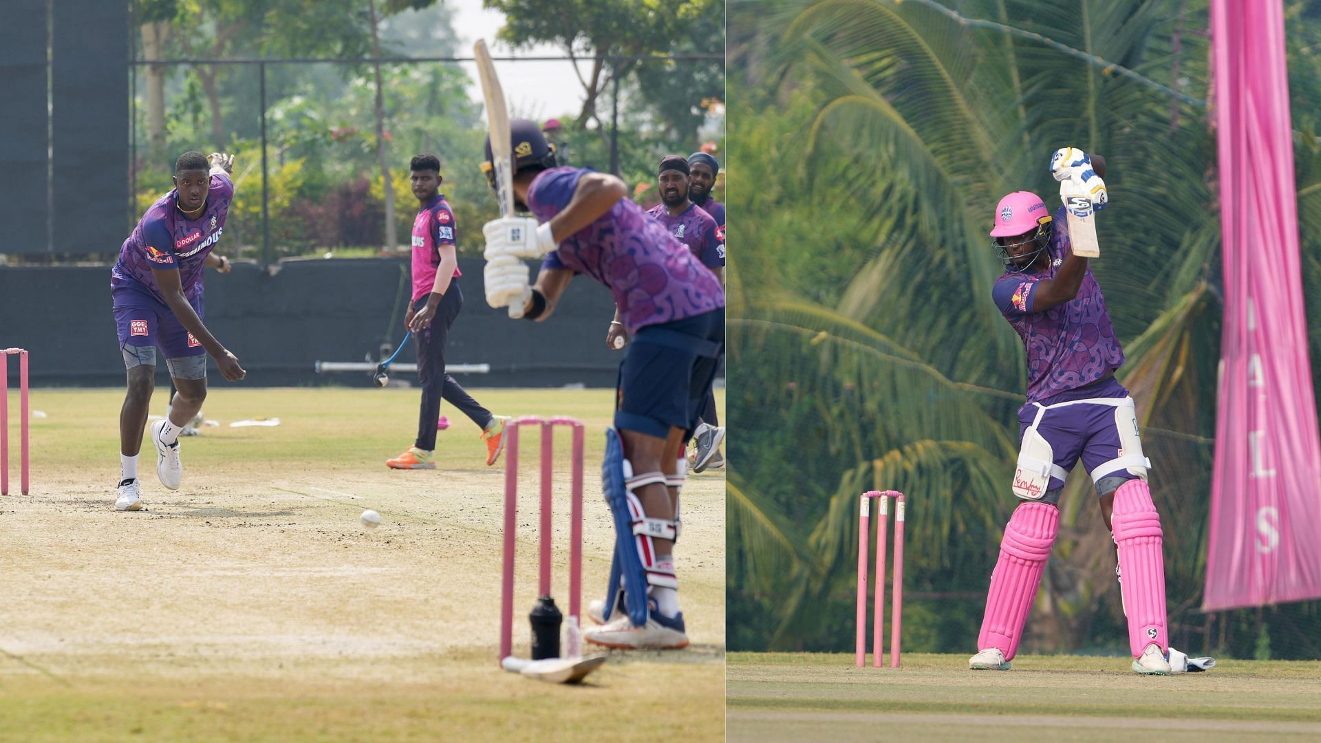 Jason Holder in action during RR