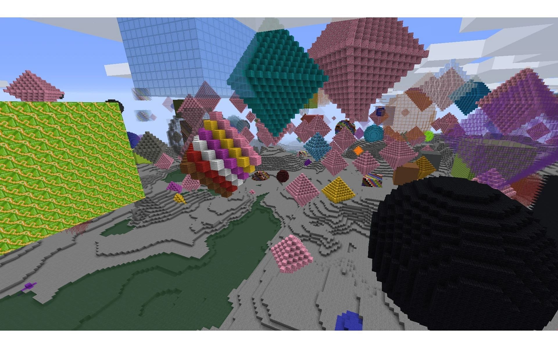Adding shapes in the blocky world will definitely stand out (Image via fandom.com)