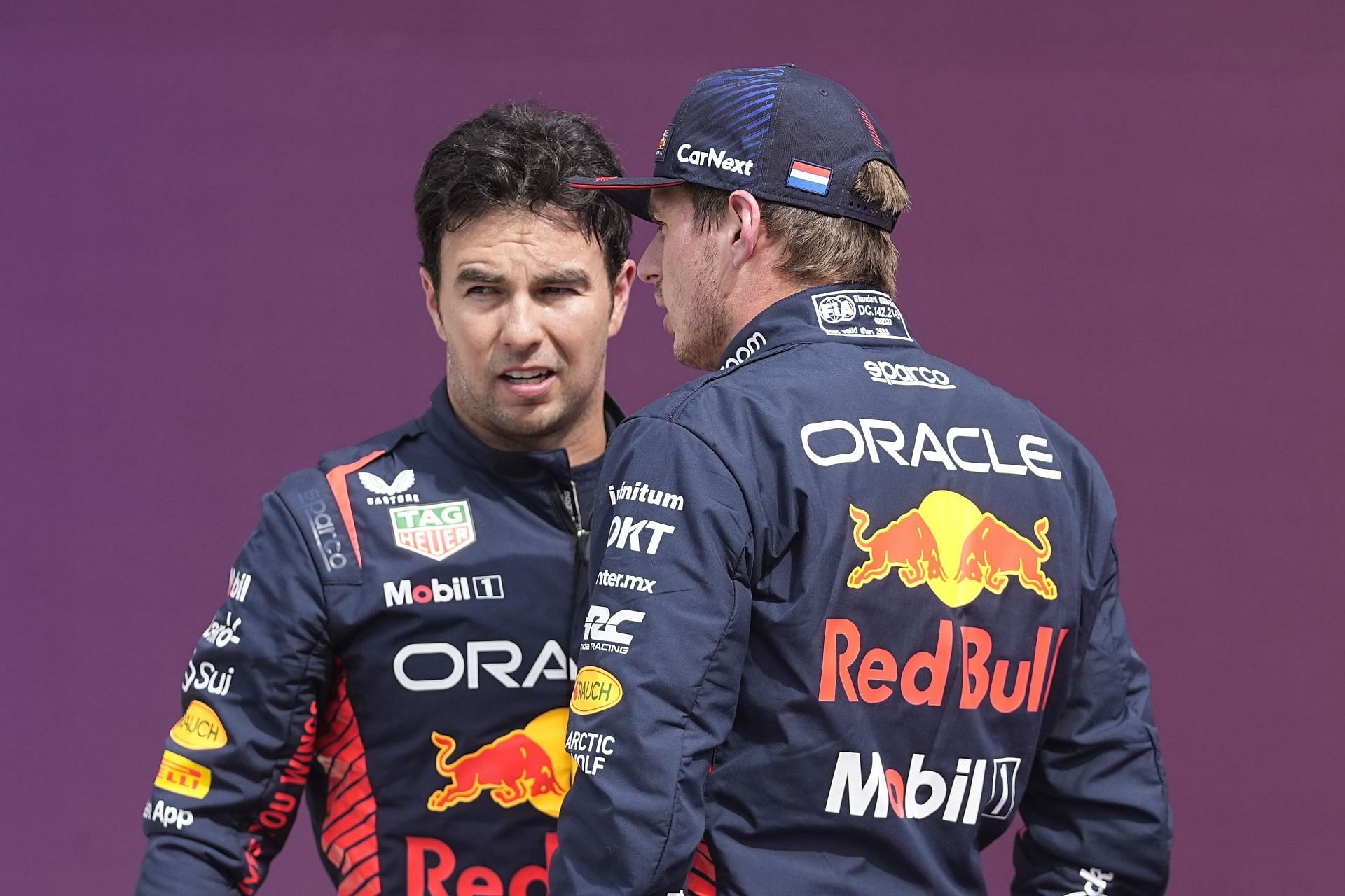 Sergio Perez and Max Verstappen in the US GP