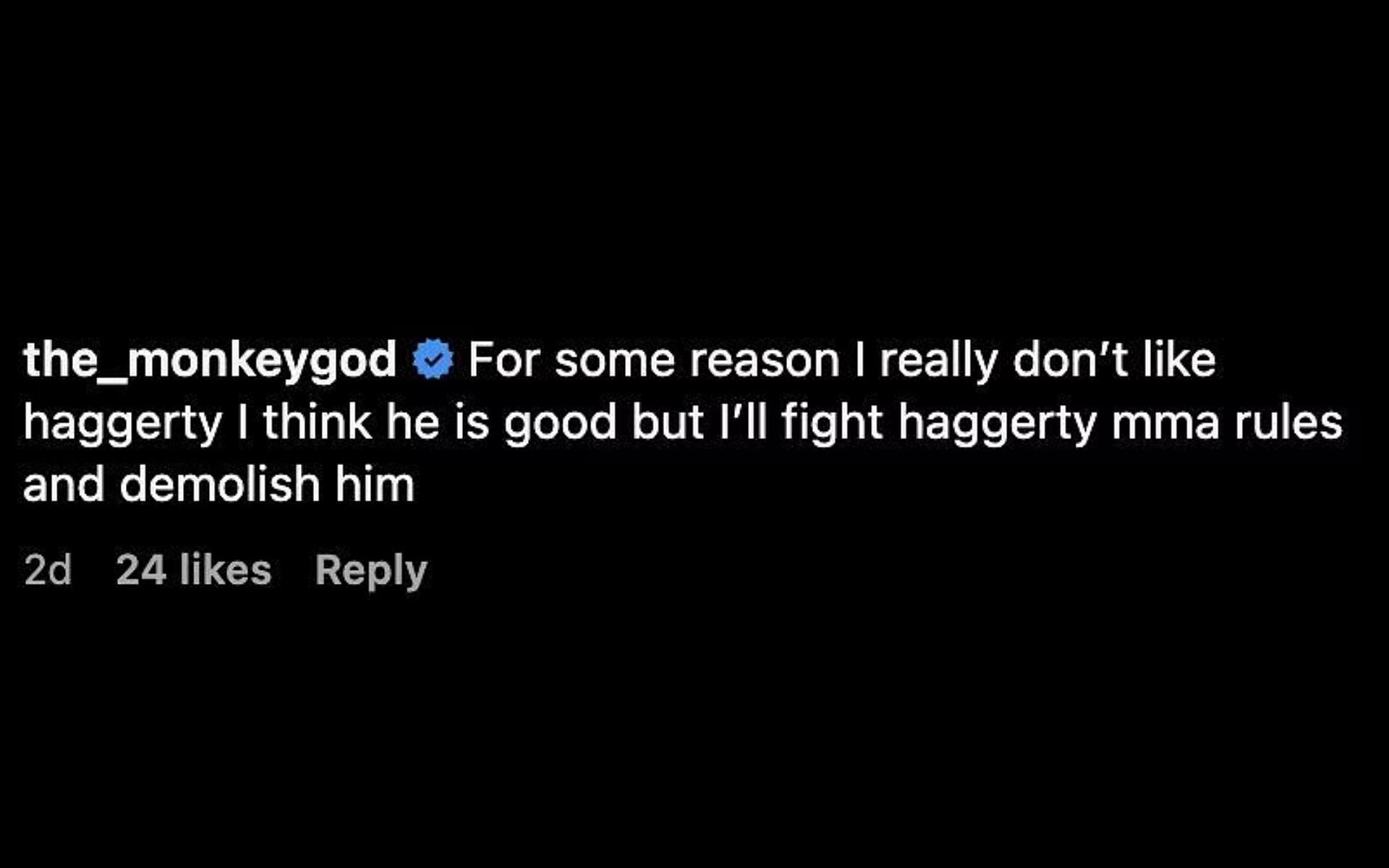 Jarred Brooks&#039; comment on the video
