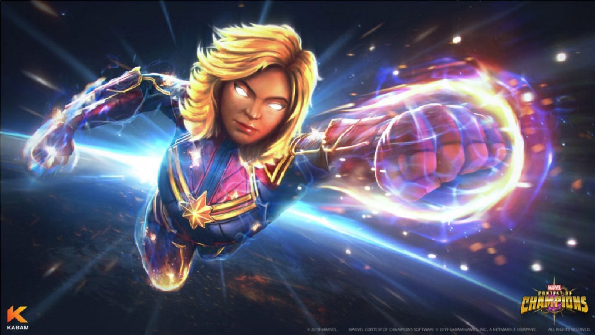 Captain Marvel is a top-tier champion (Image via Kabam)