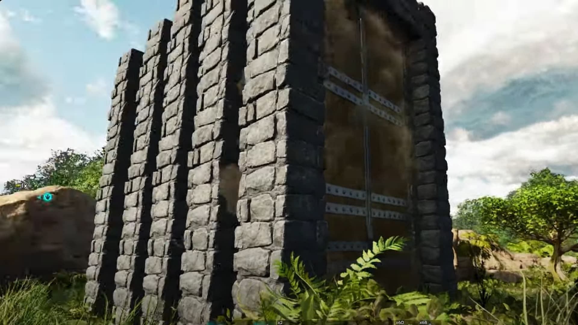 Players can use Stone Dinosaur Gateways to create a Tapejara trap in ARK Survival Ascended (Image via Studio Wildcard)