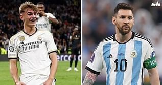 Real Madrid’s Nico Paz becomes second-youngest Argentine, after Lionel Messi, to score in UEFA Champions League