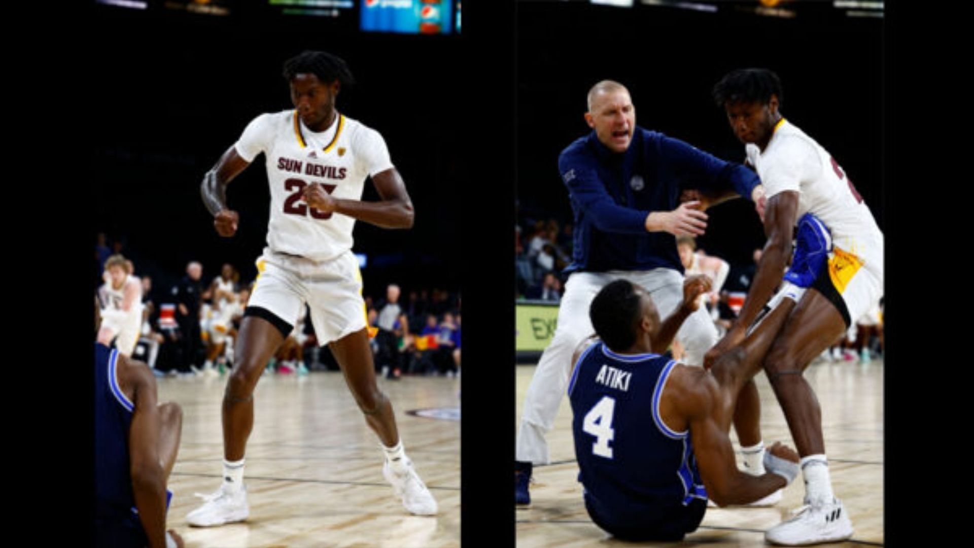 BYU Vs Arizona State Basketball Game Gets Ugly After Players Throw ...