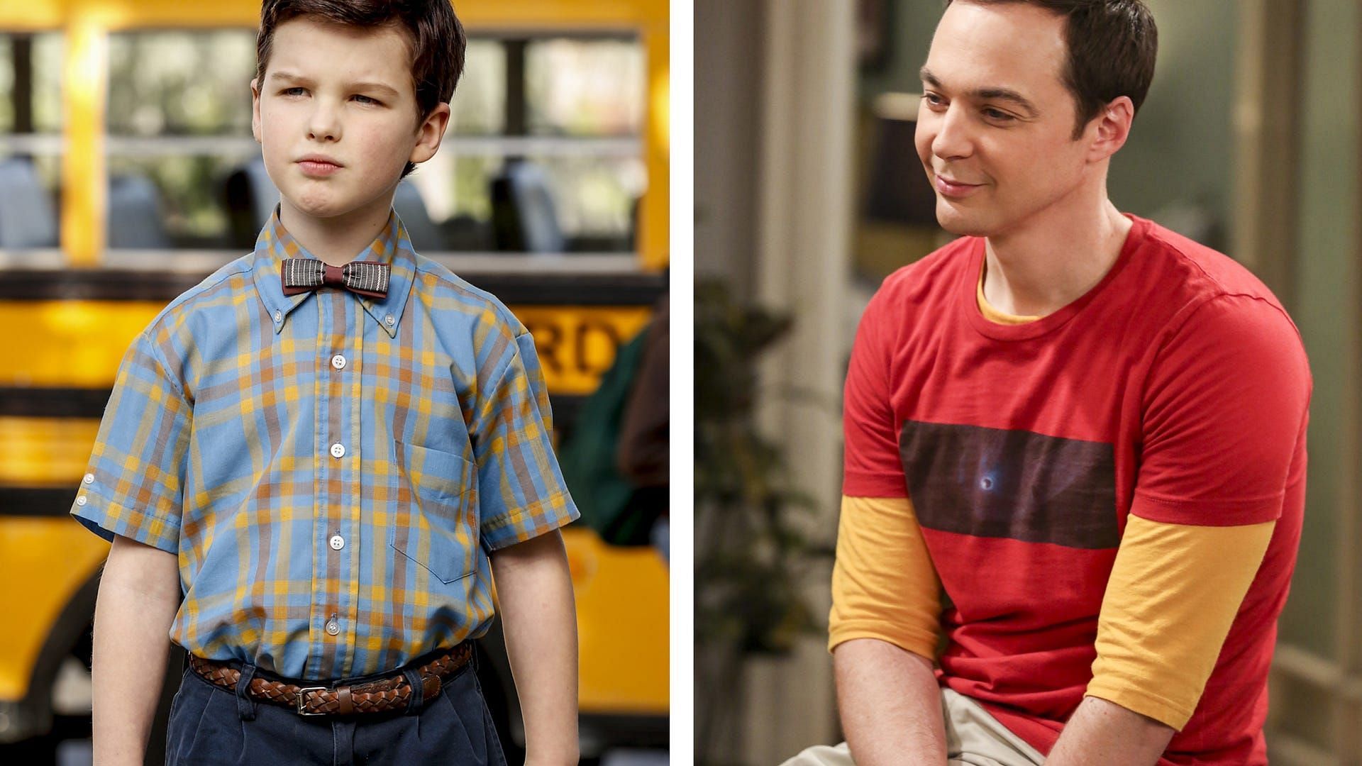 Iain Armitage, Young Sheldon | Jim Parsons, The Big Bang Theory (Images via CBS)