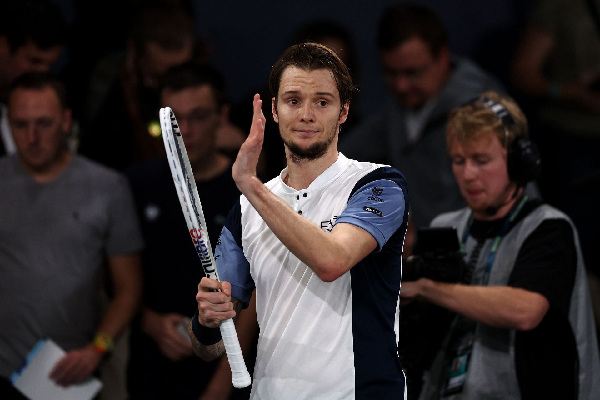 Alexander Bublik at the 2023 Paris Masters.