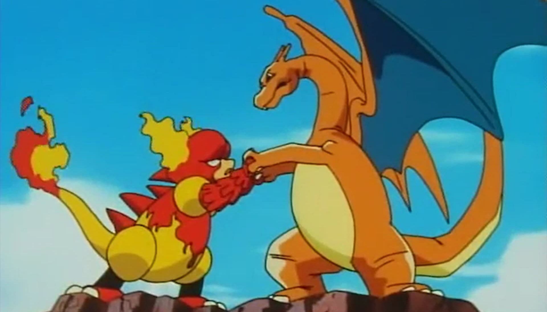 Charizard vs. Magmar (Image via The Pokemon Company)