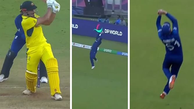 [Watch] Livingstone has the last laugh as Australia's Marcus Stoinis perishes to a screamer from Jonny Bairstow during AUS vs ENG 2023 World Cup match