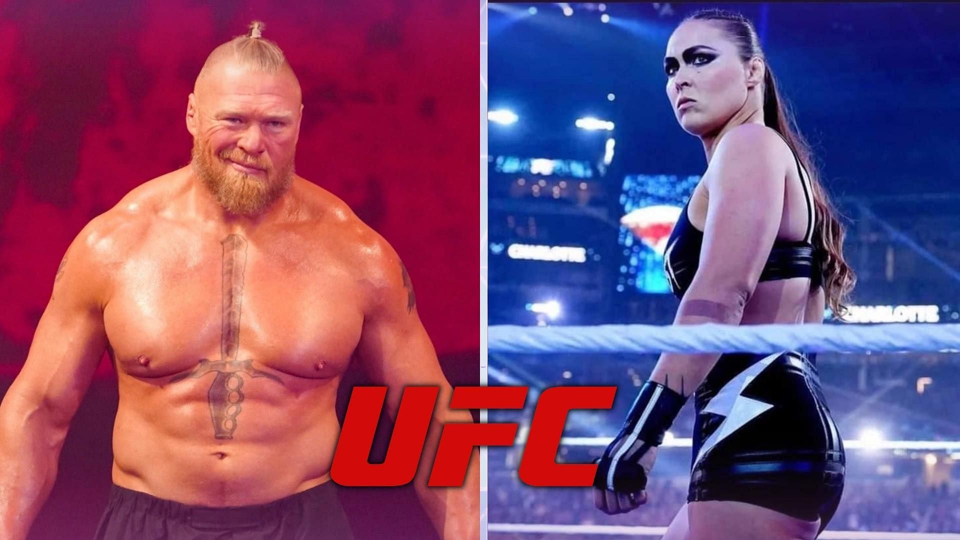 Brock Lesnar and Ronda Rousey