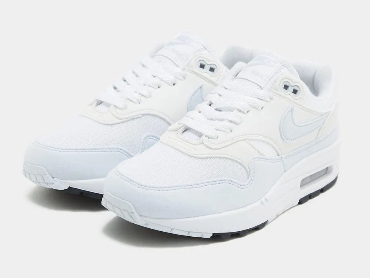 Nike Air Max 1 White Ice Blue shoes (Image via JD Sports UK)