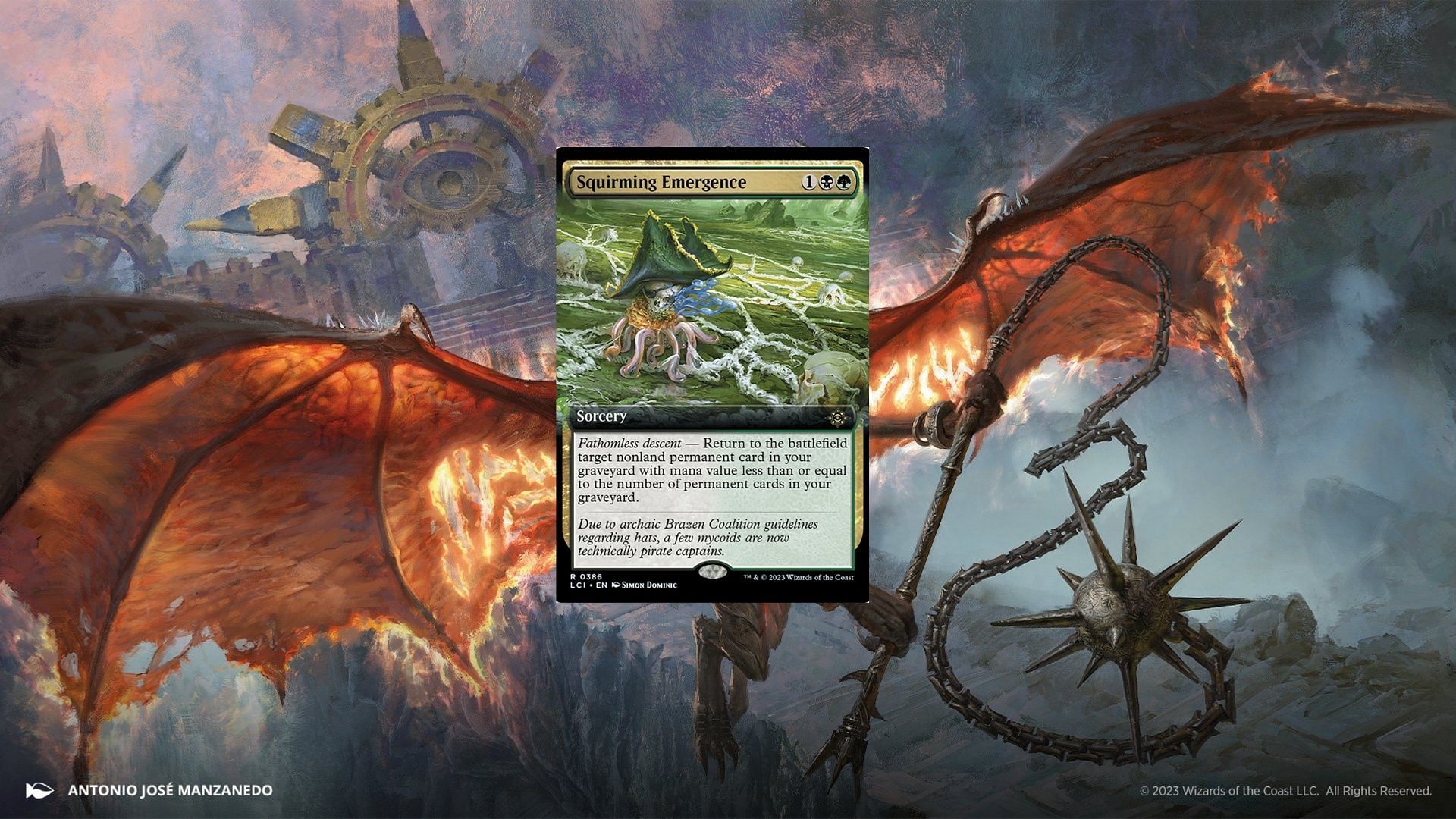 Squirming Emergence in MTG (Image via Wizards of the Coast)